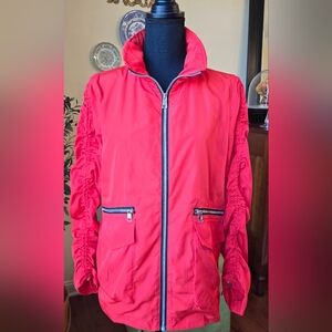 Renuar Long A Line Jacket, Water Repellent, 100% Polyester. Size M